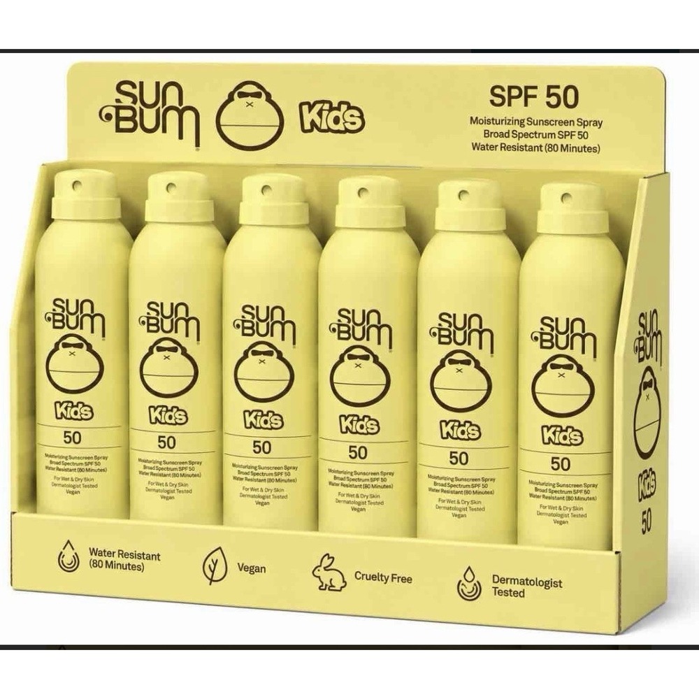 3 pack Sun Bum Kids Broad Spectrum SPF 50 Spray‎ 6 Oz Exp 01/2025 Sealed!!